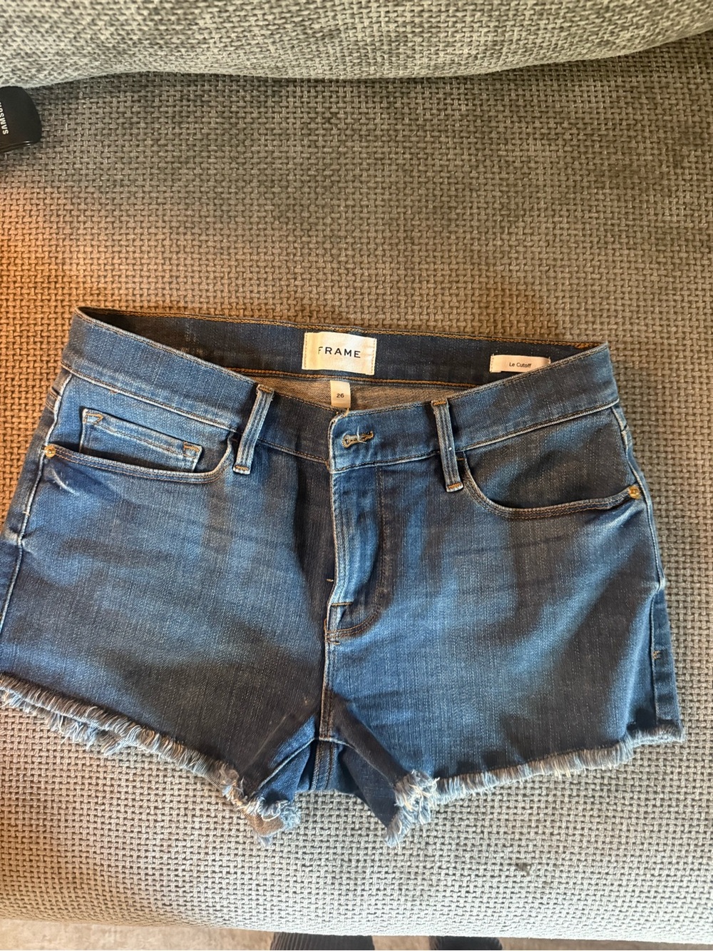 Frame Denim Women's Dark Blue Jean Shorts
